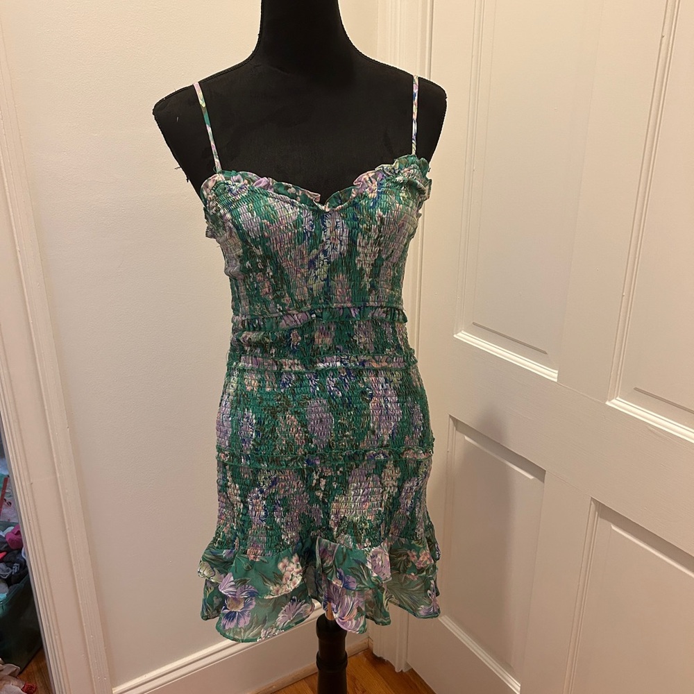 Floral Elastic mini dress